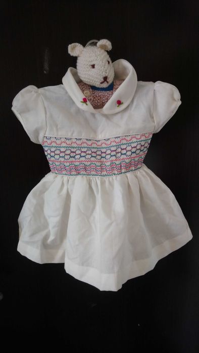 Rochiță 0-6 luni, albă