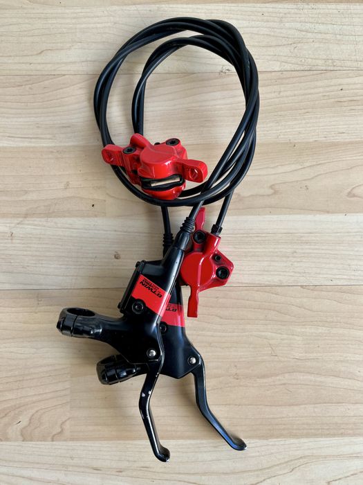 Shimano deore , sram code , tektro b twin, E. THIRTEEN cog 42 t