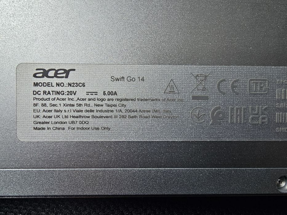 Laptop Acer Swift Go 14 i7-13700H Touchscreen - Като нов