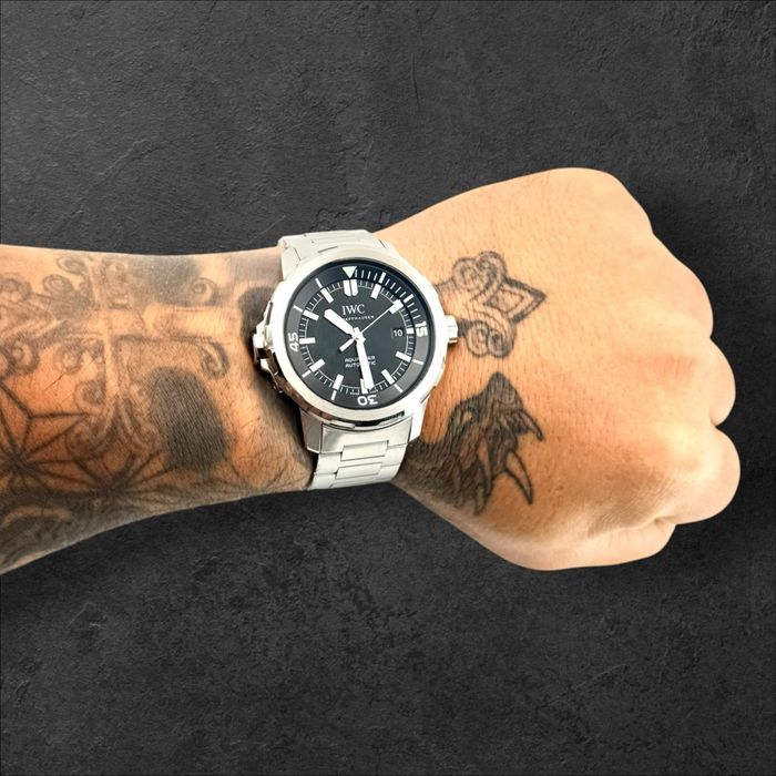 IWC Aquatimer Automatic Black Dial Steel мъжки часовник