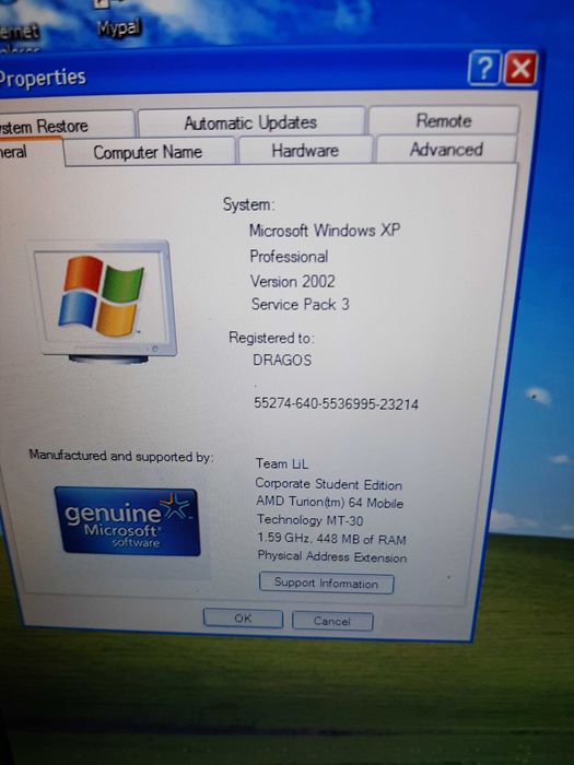 Laptop vintage: TARGA Traveller 812 MT30