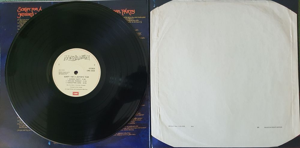 Marillion - Script for a Jester's Tear- Gatefold, UK first press,early matrix-1983
