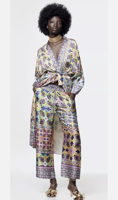 Дамски сет zara  флорален