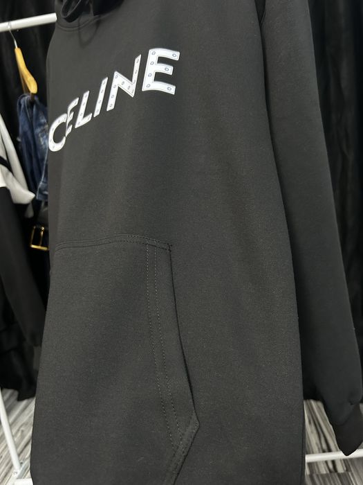 Hanorac CELINE Unisex M Negru Oversized Hoodie Premium