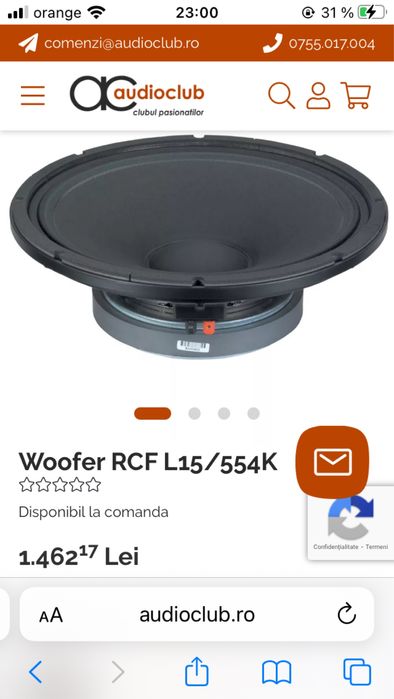 Difuzoare boxe midbas rcf/b&c,18sound,dynacord,fbt,electrovoice,jbl