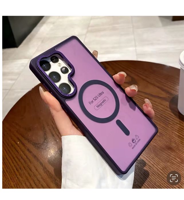 Samsung S26/S25/S24/PLUS/ULTRA - Husa Folie Magsafe Charge Metalic Frame