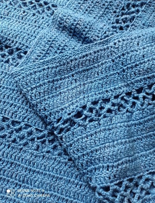 Плед детский вязанный