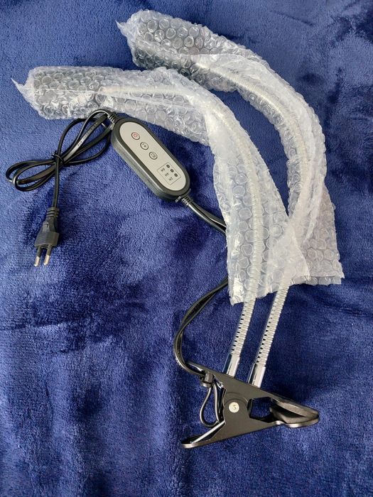 Lampa cu 2 brate flexibile cu soclu E27