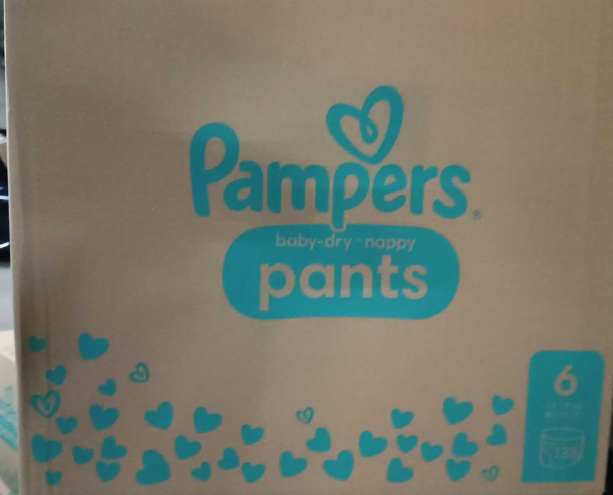 Mесечни Pampers гащи Бейби драй Baby dry 5/6/7 от Англия