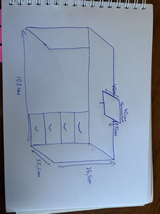 Използвано бюро с шкафчета