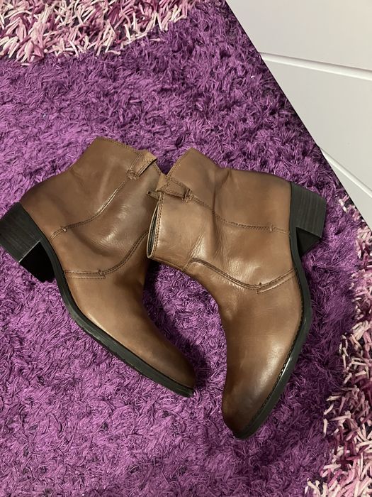Botine piele naturala,Comfort TU