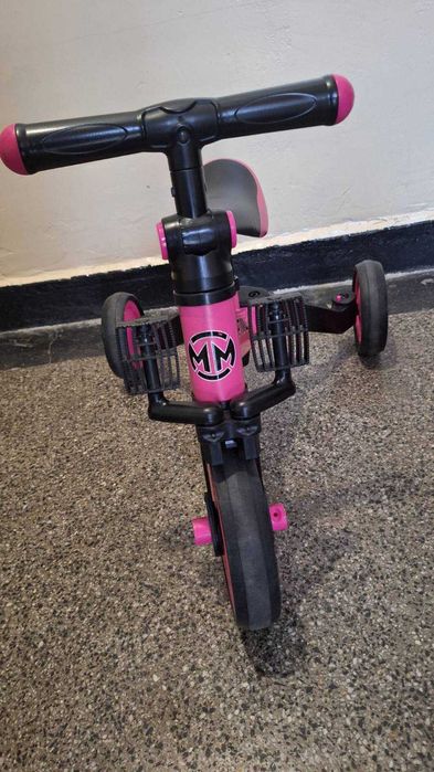 Детско колело milly-mally optimus  3в1--rozovo