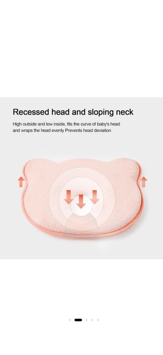 Анатомична възглавница за бебе
