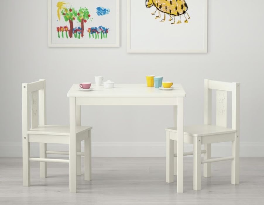 Set Masa + 1 Scaun IKEA KRITTER pentru copii