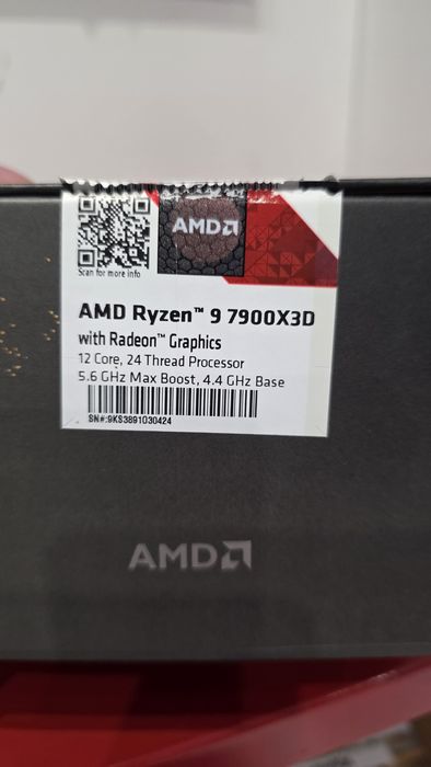 AMD Ryzen 9 7900X3D | 12 ядра / 24 нишки | AM5 | 3D V-Cache