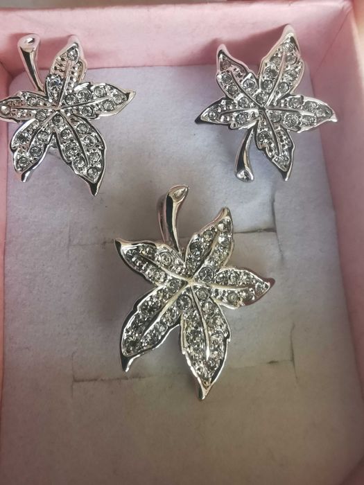 Бижута, сет колие и обеци, чоукър Алеса, Alessa