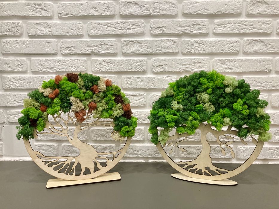 Картина дърво със скандинавски мъх