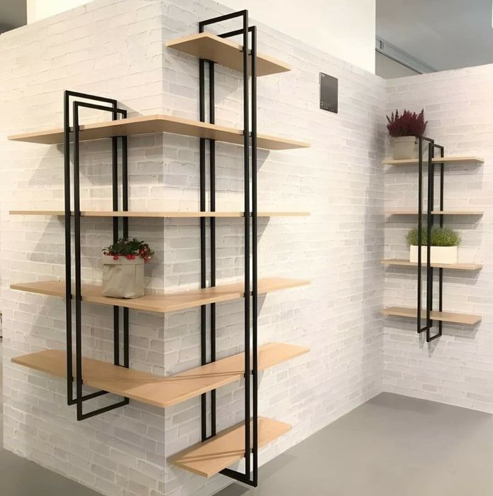 Полки навесные стиле лоф Loft polka  стеллаж mebel