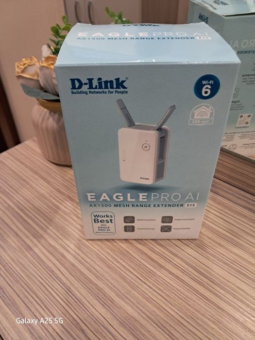 Усилвател за wifi D-LINK E15 EAGLE PRO AI AX1500