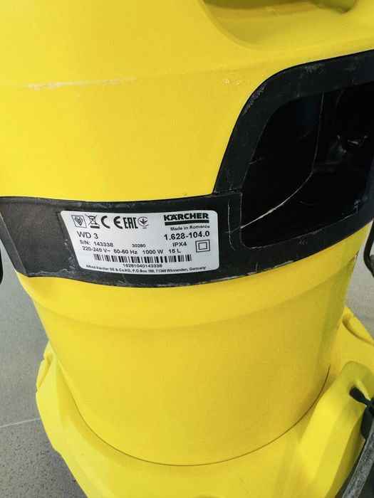 Aspirator umed/uscat Kärcher WD 3, 1000W, 15L