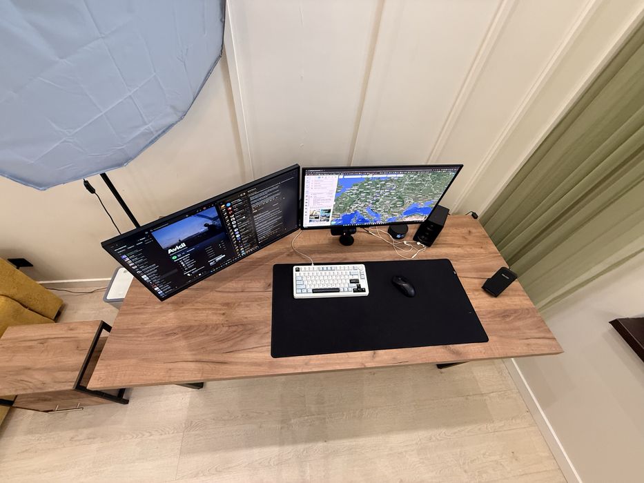 Стол компьютерный письменный 180 х 80 см дуб