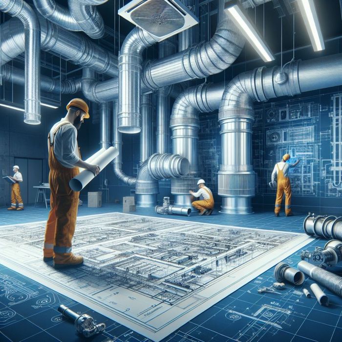 Цех изготовит возлуховоды , монтаж систем вентиляции .