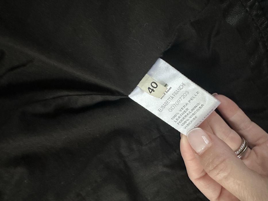 Geaca de piele naturala Elisabetta Franchi