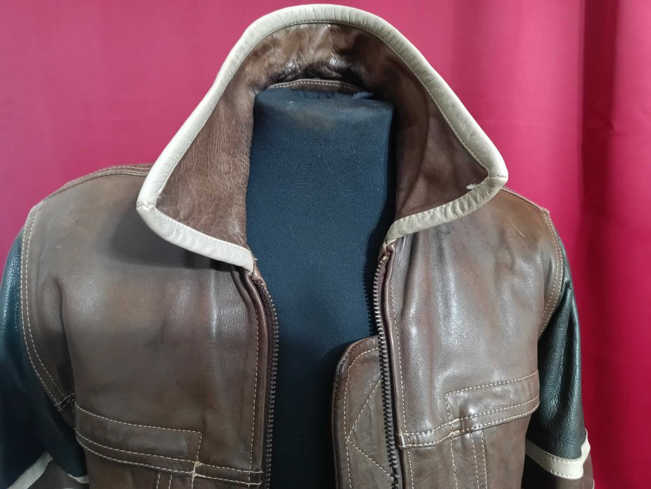 Geacă din piele naturala pilot,moto,street TOP CHYSTON