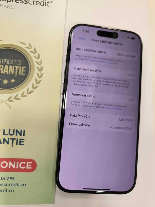 iPhone 16 Pro 1Tb  (Ag24 b.44821) - Garantie 2 ani