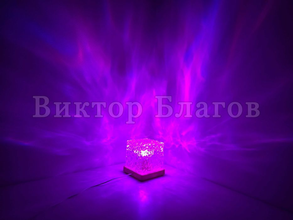 Квадратна лампа проектор - въртяща