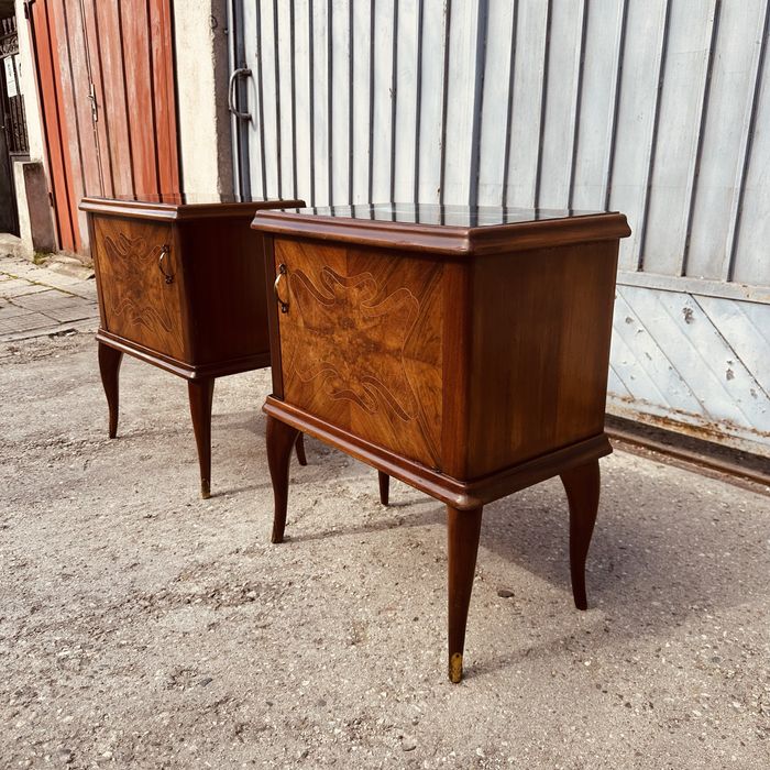 Винтидж италиански нощни шкафчета – комплект - неокласически стил