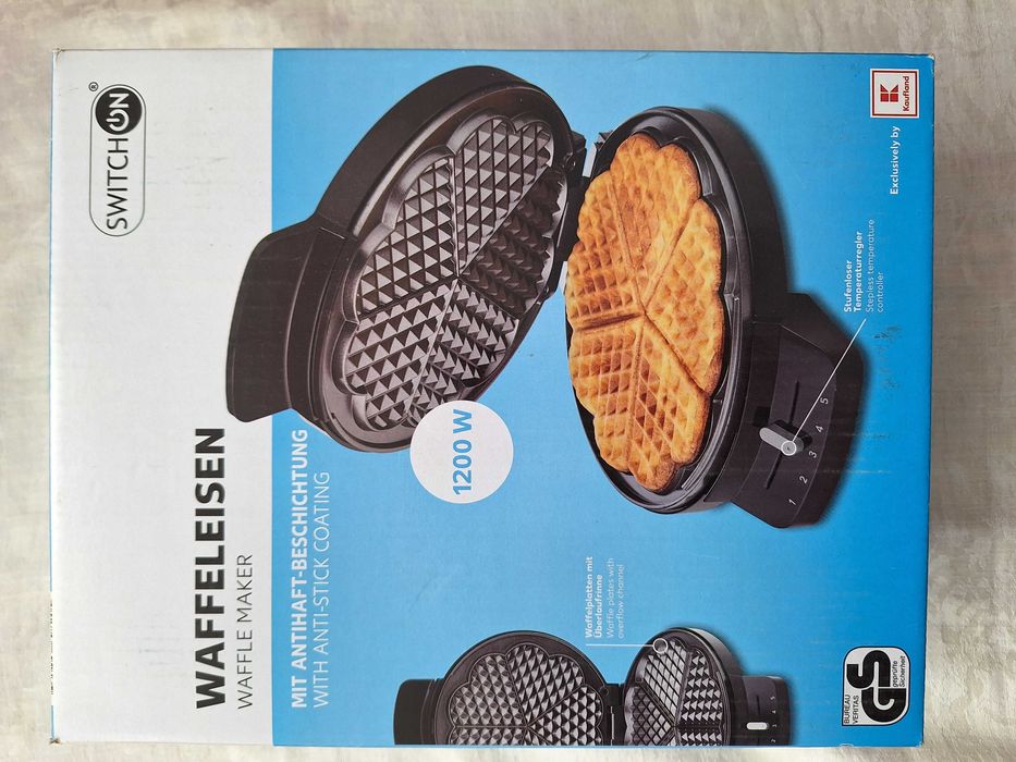 Aparat electric pentru facut 5 vafe putere 1200 W, Model SWITCH ON