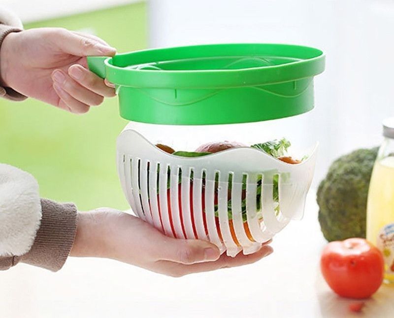 Salata in 60 secunde. Cel mai rapid mod de a prepara o salata!