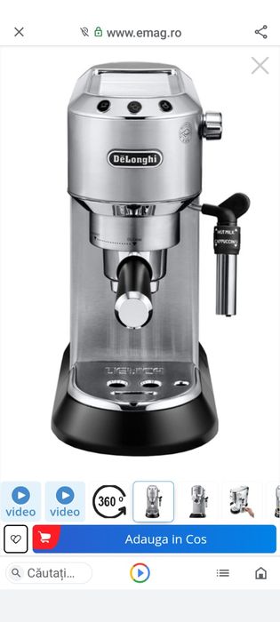 Espressor De'Longhi nou, în cutie