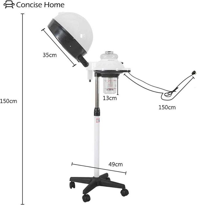 Concise Home Професионален уред за оформяне на коса с пара, регулируем
