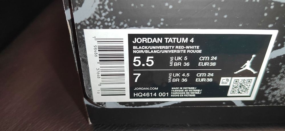 Nike Jordan Tatum 4,номер 38