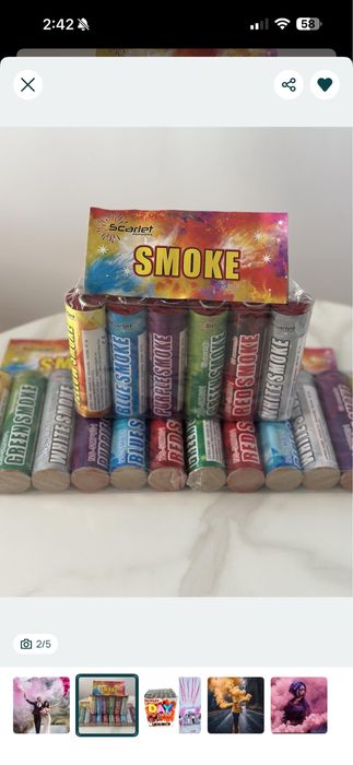 Fumigene colorate gender reveal torte stadion stroboscoape