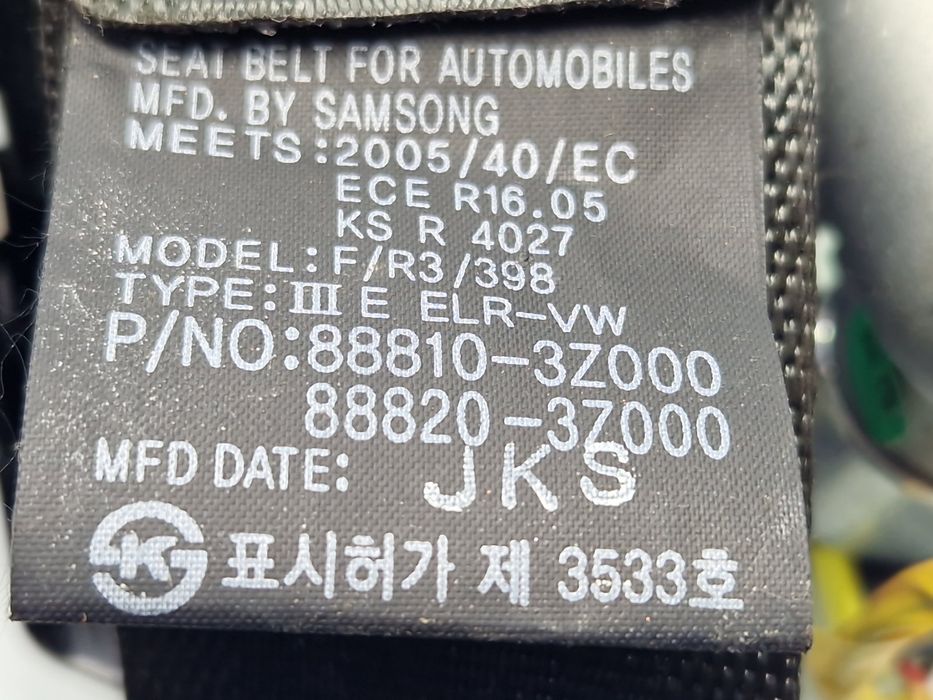 Centura stanga fata Hyundai i40 Wagon [Fabr 2012-2019] 88810-3Z000