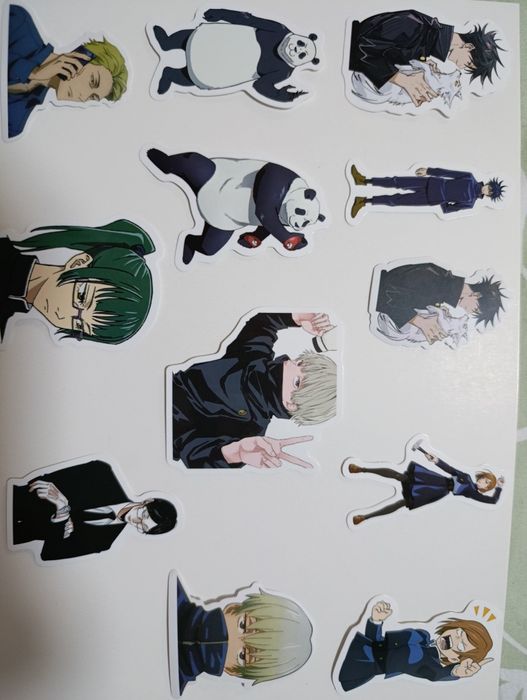 Аниме наклейки:Магия и мускулы;Магическая битва 1шт 1000сум