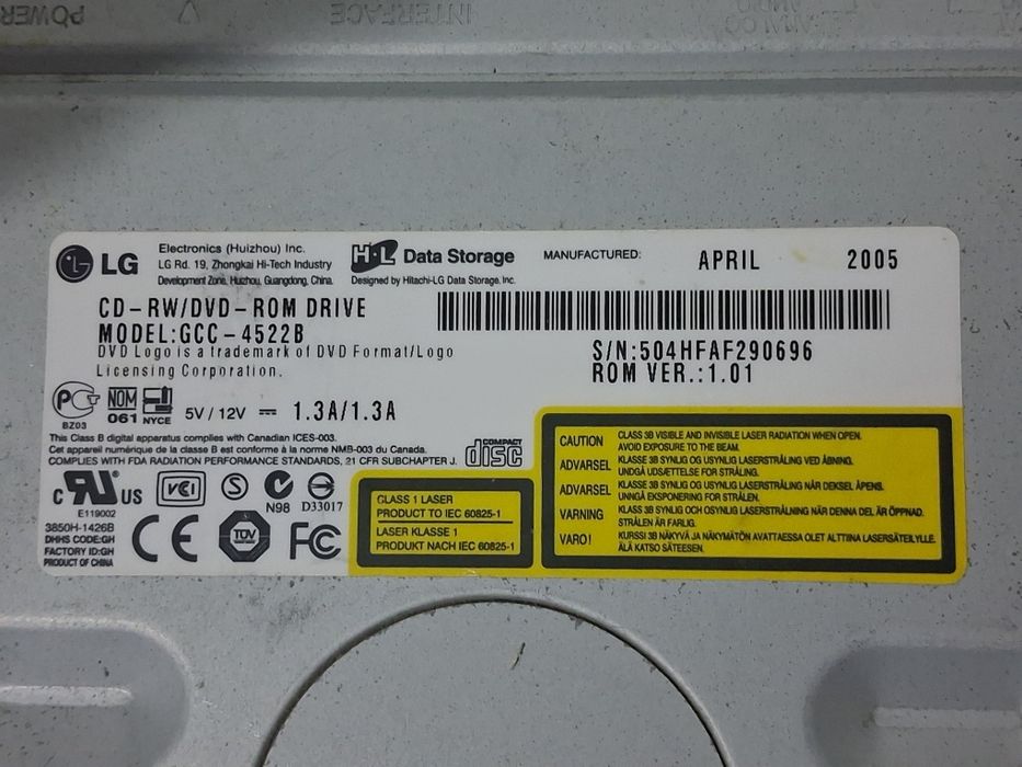 Оптический привод LG GCC-4522B ID DVD-RW/CD-RW  Combo