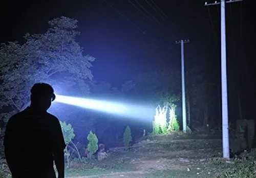 Lanterna frontala laser puternica zoom raza 350metri ,acumulator ,usb