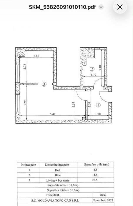 1 cam 32 mp, Himson, etaj 5, Mobilat, Utilat
