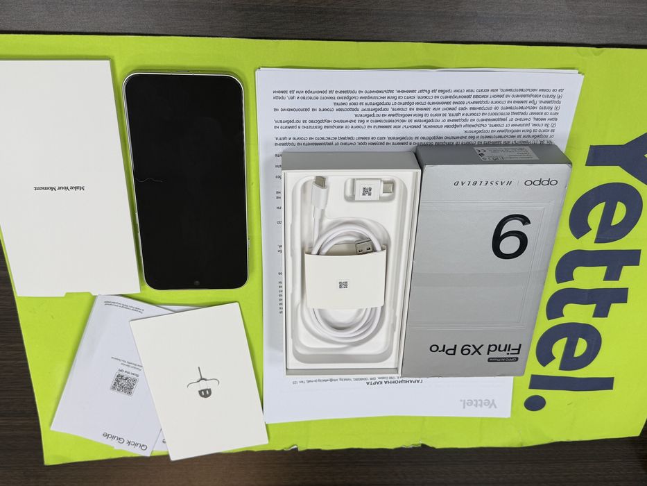КАТО НОВ 512GB Oppo X9 Pro 5G Гаранция Yettel 2029 White