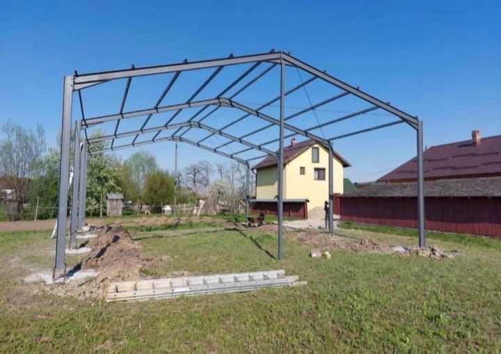 Structura metalică de vânzare 12x25x4 din ipe 180 pret 6000 euro