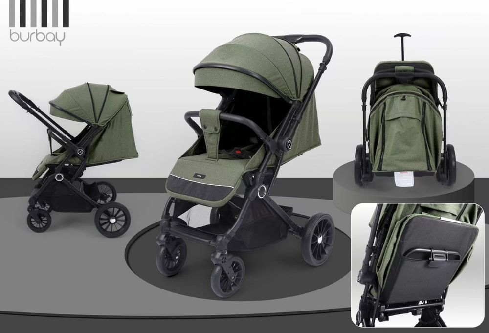 Новая прогулочная коляска чемодан от бренда Burbay