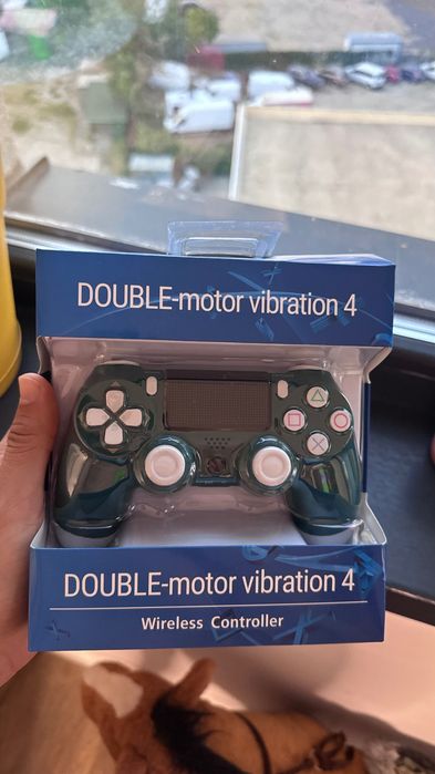 Controller Play Station 4 verde cu alb
