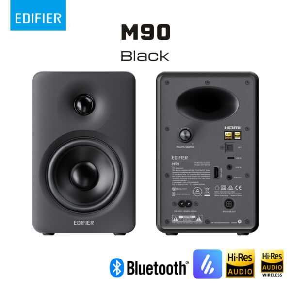 Edifier M90/Bluetooth V6.0, HDMI eARC, оптический вход, USB-C и AUX.