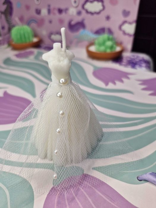 Нарурална соева свещ - "Булка"