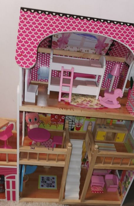 Căsuța păpuși 3 etaje lemn