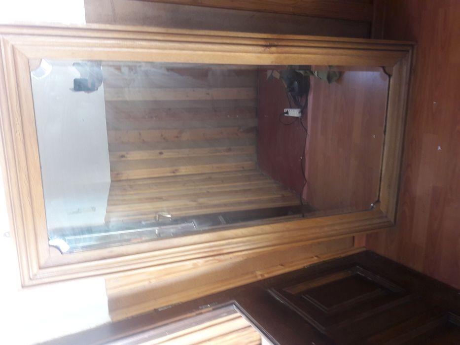 Oglinda veche rama din stejarar masiv